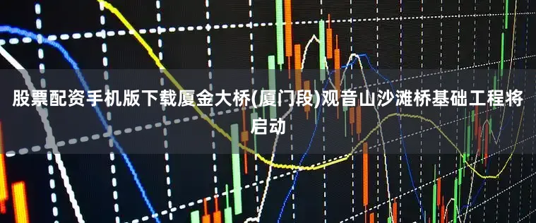 股票配资手机版下载厦金大桥(厦门段)观音山沙滩桥基础工程将启动