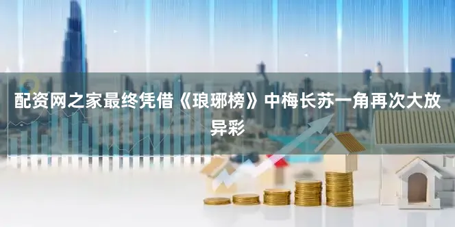 配资网之家最终凭借《琅琊榜》中梅长苏一角再次大放异彩